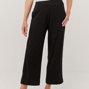 Airplane Cropped Track Pant-Black